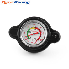High Pressure Water Tank Thermostatic Radiator Cap Cover With Temp Gauge Meter 1.8 Bar For Kawasaki Kx 65 80 85 100
