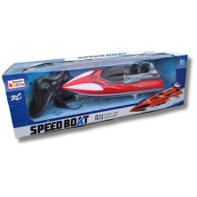 (Red) 2.4G Rechargeable Energy Boat Radio Remote Control