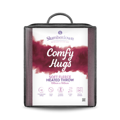 Slumberdown (Plum) Electric Heated Throw - Ultimate Comfort & Warmth
