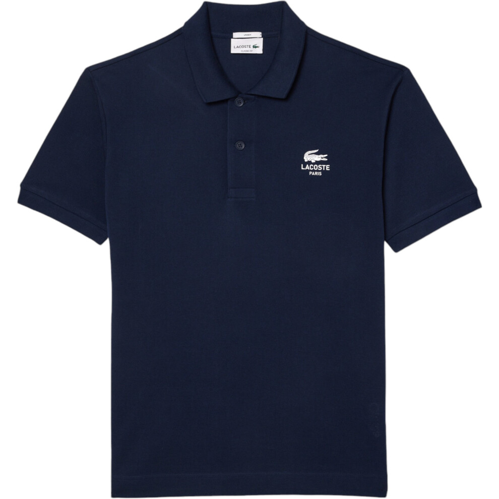 (Navy, M) Lacoste PH2723 Mens Polo Shirts Collared Classic Fit Top Summer Sports GolfÂ Tee