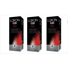 3 x Loxon Max 5% Hair Loss Treatment Solution Spray Serum 60ml