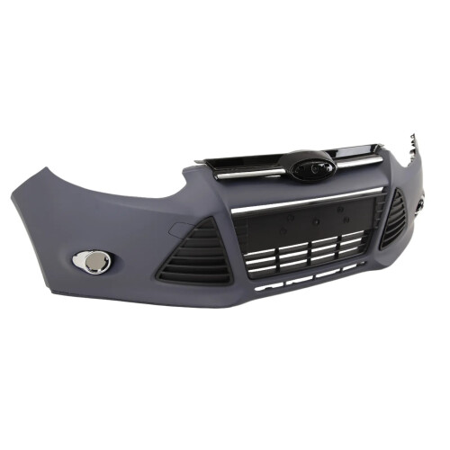 Ford Focus 2011-2014 Front Bumper Kit Complete Primed For Models With Fog Lamps 2
