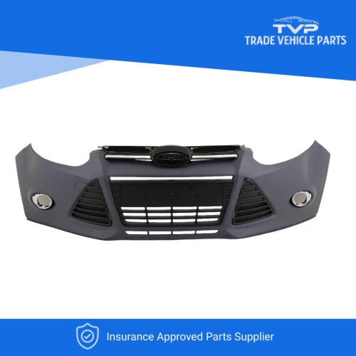 Ford Focus 2011-2014 Front Bumper Kit Complete Primed For Models With Fog Lamps 1