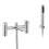 NES Home Modern Chrome Bath Shower Bridge Deck Mounted Mixer Tap And Handset 3