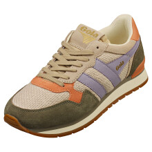 (4) Gola Colorado Womens Fashion Trainers in Bone Khaki Lavender