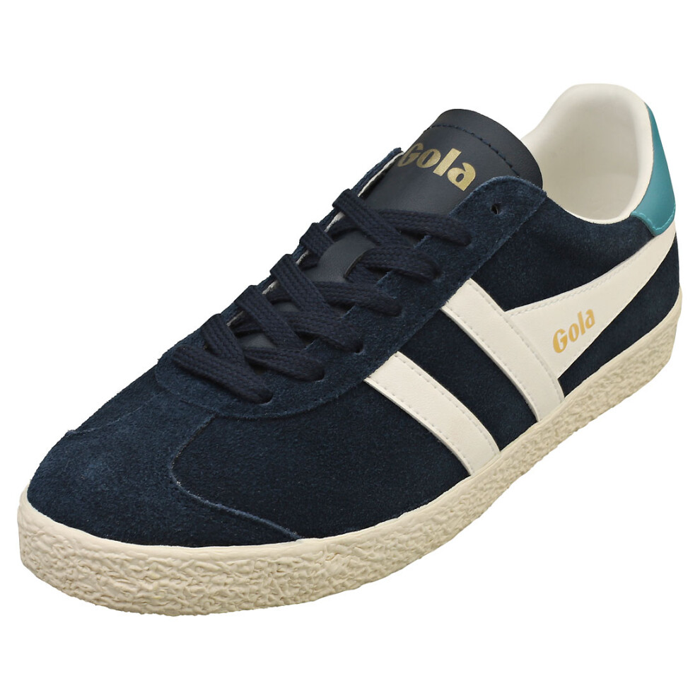 (3) Gola Medallist Womens Casual Trainers in Navy Off White