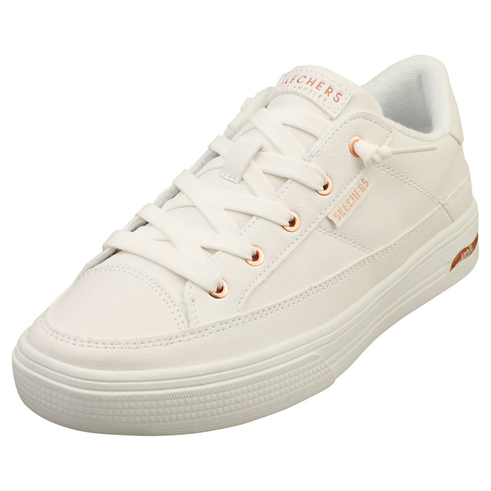 Skechers (4) Arch Fit Arcade Womens Casual Trainers In White