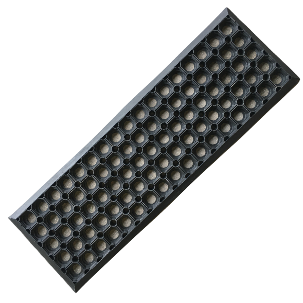 Rubber Safety Stair Tread Mat - Heavy Duty - Non-Slip - 75 cm x 25 cm