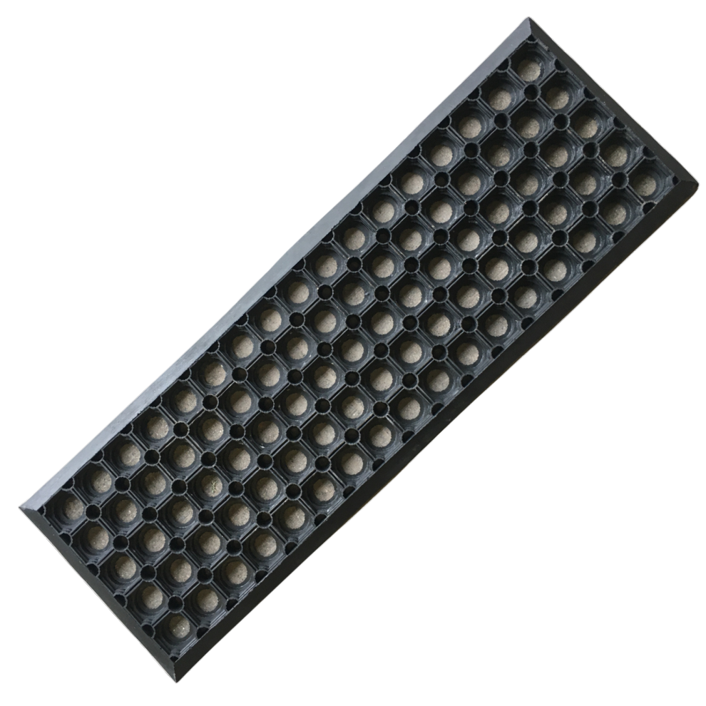 Rubber Safety Stair Tread Mat - Heavy Duty - Non-Slip - 75 Cm X 25 Cm