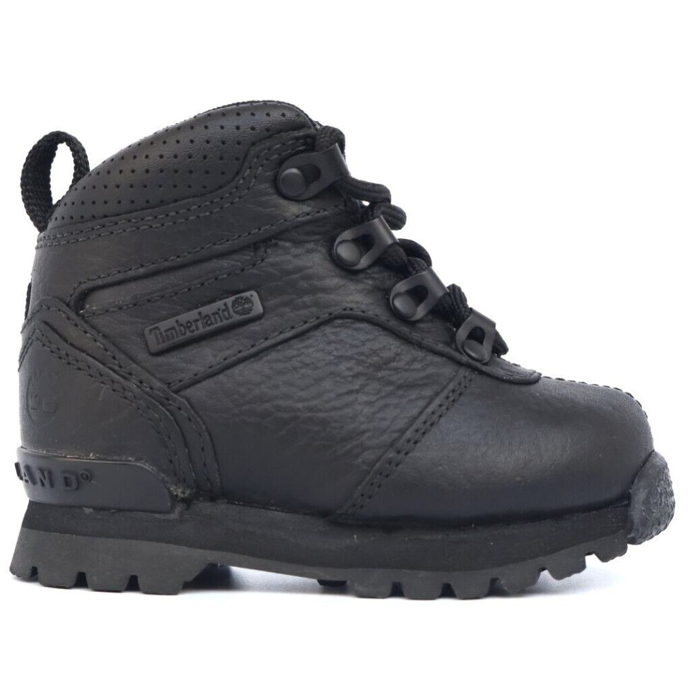 Timberland Splitrock 2 Toddlers Black LEATHER Boots Trainers UK Size 5
