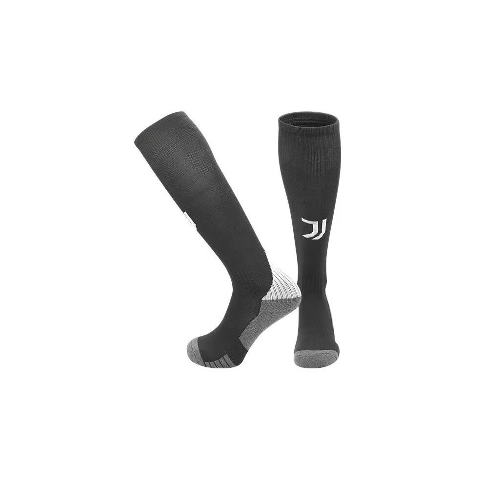 (For Juventus Home, Adults(EU 37-45)) 24-25 Football Socks for Kids Adult Team Training