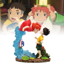 Ponyo op de klif Sosuke speelgoed pop desktop decoratie modellen Pvc materiaal Gift