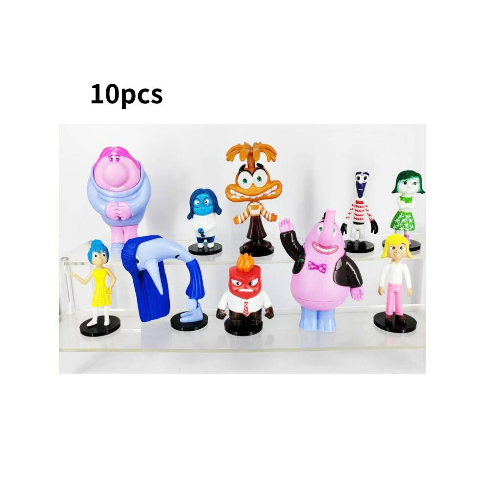 (10pcs) Inside Out Action Figure Model Toy Dolls Decoration Gift Pvc Material Collect