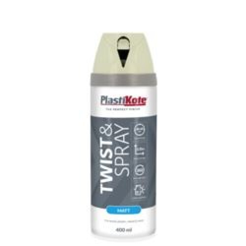 PlastiKote PlastiKote - Twist & Spray Paint 400ml - Grey Sky White