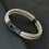 (L 21.5cm 8.5Inch, Navy Rope) Mens Thread Double Layer Detachable Matching Stackable Bracelet 2