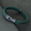 (L 21.5cm 8.5Inch, Navy Rope) Mens Thread Double Layer Detachable Matching Stackable Bracelet 12