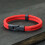 (L 21.5cm 8.5Inch, Navy Rope) Mens Thread Double Layer Detachable Matching Stackable Bracelet 7