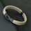(L 21.5cm 8.5Inch, Navy Rope) Mens Thread Double Layer Detachable Matching Stackable Bracelet 10