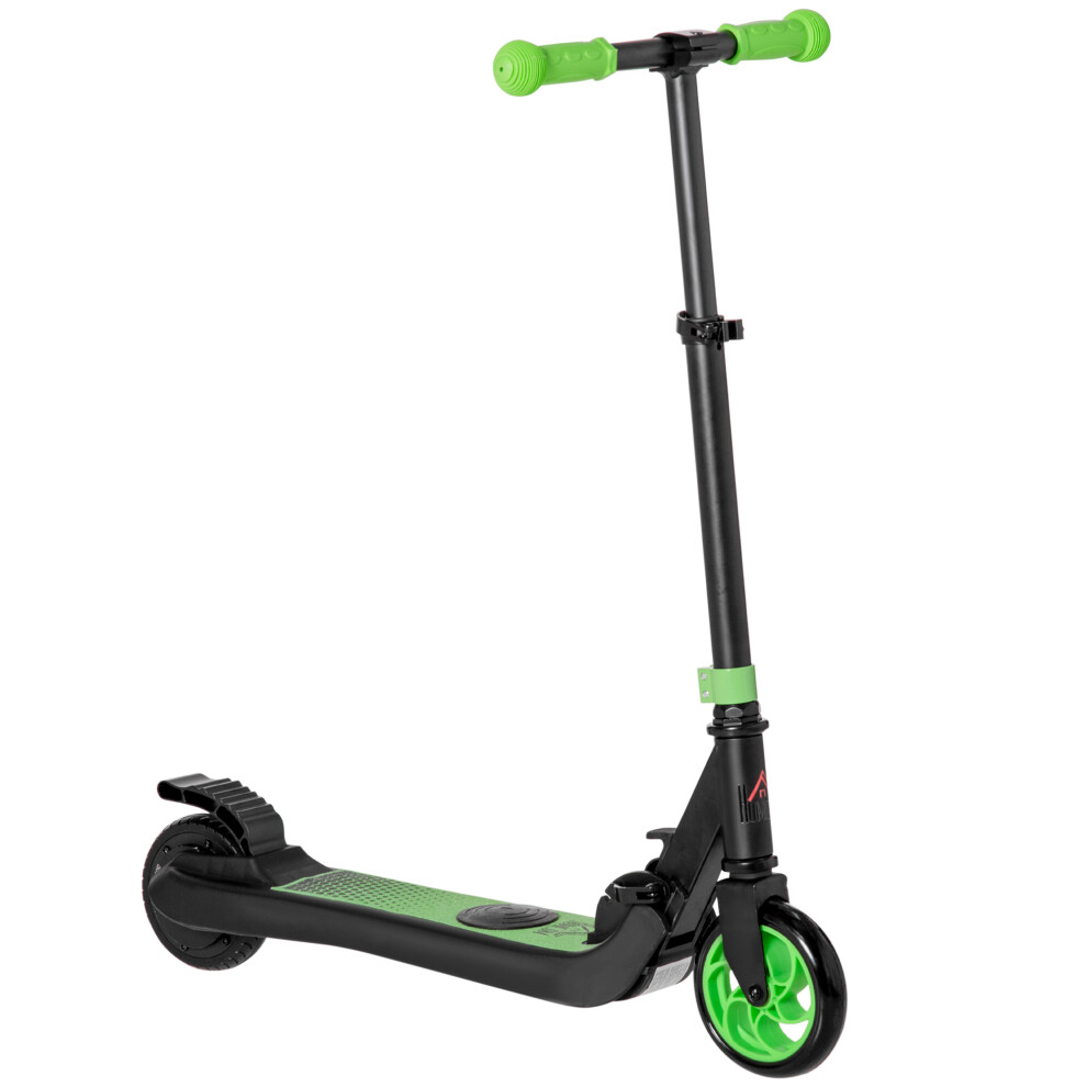 HOMCOM Folding Electric Scooter With Rear Wheel Brake, Green