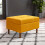Living And Home Modern Rectangular Tufted Velvet Storage Ottoman 1