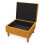 Living And Home Modern Rectangular Tufted Velvet Storage Ottoman 2