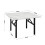 Living And Home Square 80cm Folding Coffee Table with Marble Effect Top 6