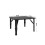 Living And Home Square 60cm Wooden Folding Coffee Table Black 6