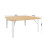 Living And Home Square 80cm Wooden Folding Coffee Table Natural 6