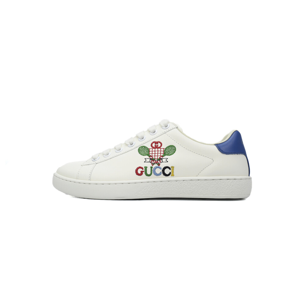 (EUR SIZE 38) GUCCI Bee Embroidered Fashion Board Shoes P360