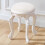 Living And Home Dressing Table Stool Makeup Bench Round Chair Soft Padded Cushion Vanity Seat 1