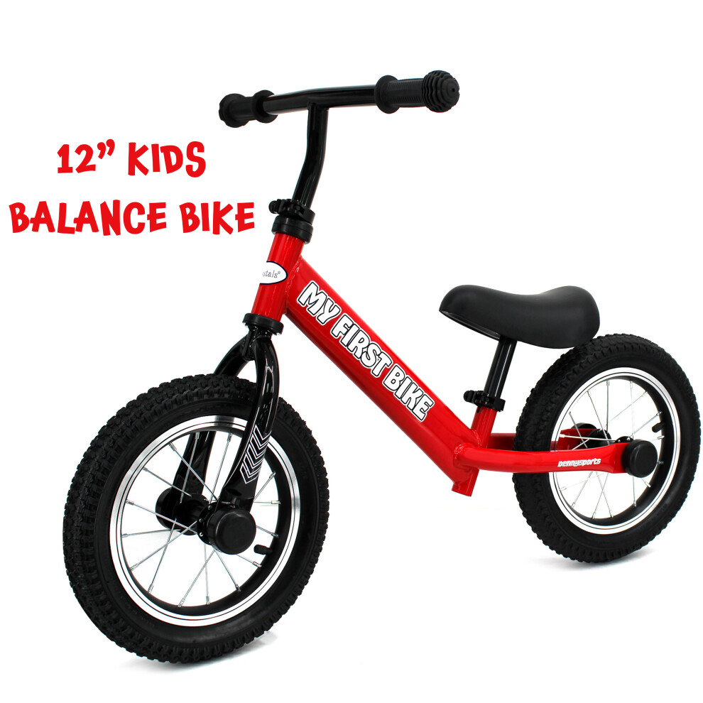 (RED) 12" Kids Balance Bike Walking Running Training Bicycle For 2-6 Years Children