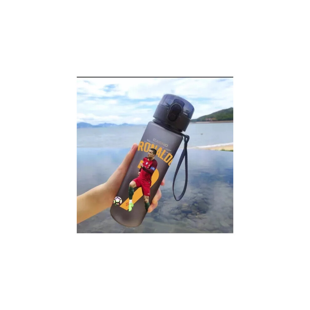 (04) Ronaldo Messi Water Bottle 560ML BPA Free Outdoor Sports Water Bottle Gifts