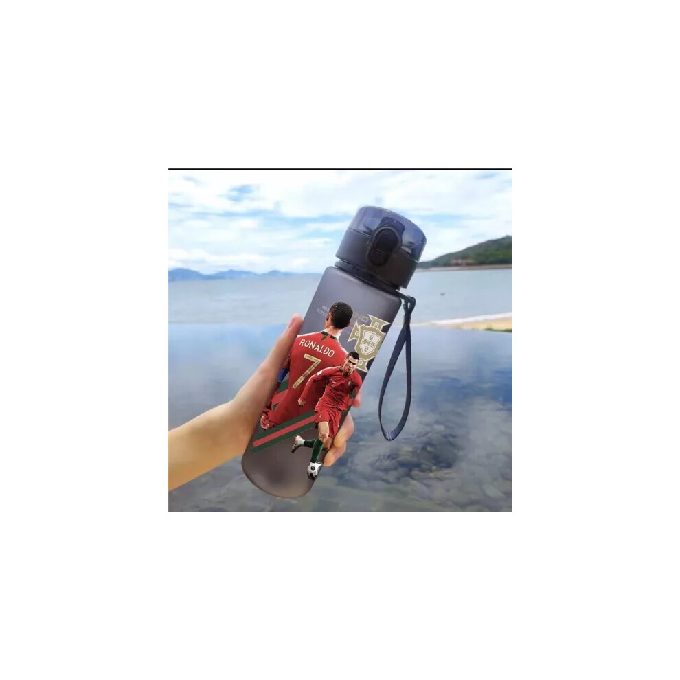 (08) Ronaldo Messi Water Bottle 560ML BPA Free Outdoor Sports Water Bottle Gifts
