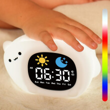 (kitten) Children's wake-up clock, children's bedroom alarm clock