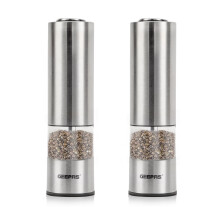 Geepas Electric Salt & Pepper Mill Battery-Powered,LED Light