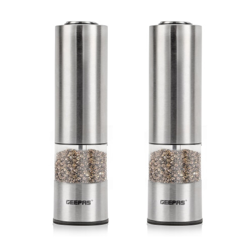 GEEPAS Geepas Electric Salt & Pepper Mill Battery-Powered,LED Light