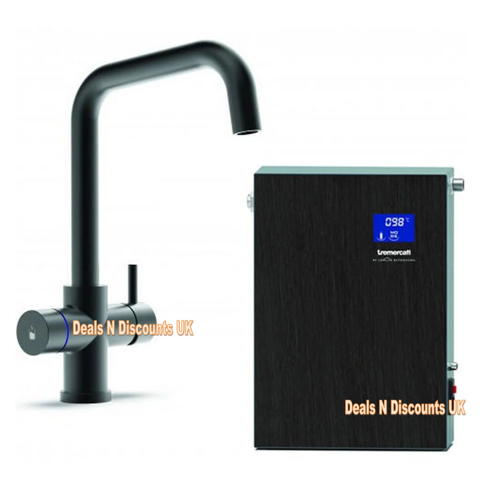 (Matt Black, Matt Black) Tre Mercati Boiling Water Tap Set, 4-in-1