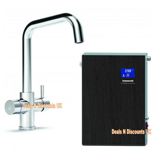 (Chrome, Chrome) Tre Mercati Boiling Water Tap Set, 4-in-1