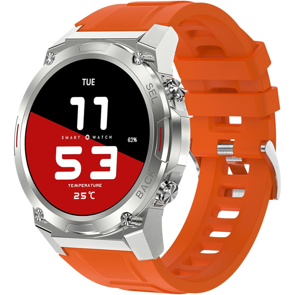 Chronus Smartwatch, 1.43" Amoled Military Smart Watches For Men(Answer/Make Call), 400Mah Ip68 Fitness Tracker With Heart Rate, Sleep Monitor With 6976919927971