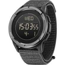 Chronus Men's Military Watch-Carbon Fiber, Waterproof 164FT, Pedometer