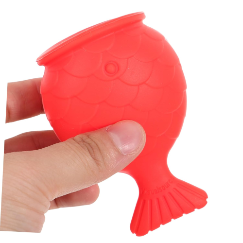 2 Pack Silicone Fish Shape Lip Plumper Lip Silicone Lip Plumper(RED) 2