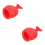 2 Pack Silicone Fish Shape Lip Plumper Lip Silicone Lip Plumper(RED) 1