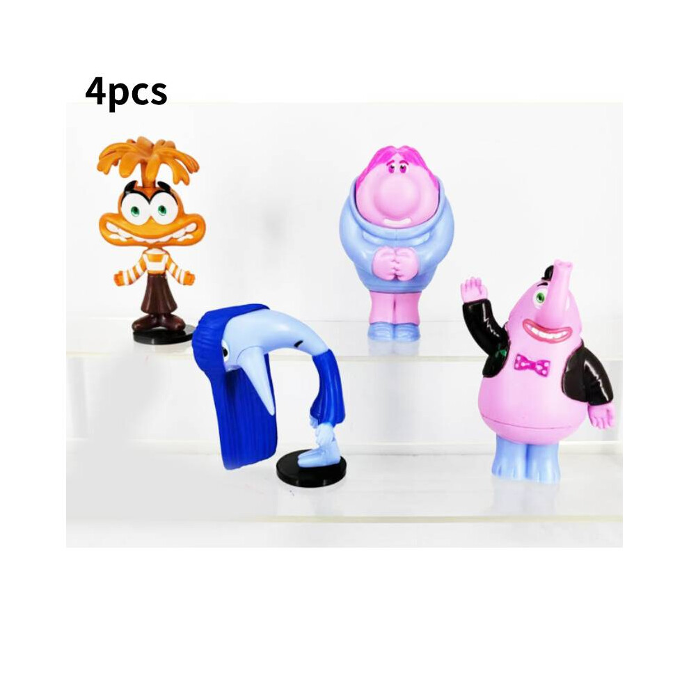 (4pcs) Out Inside Action Figure Model Toy Dolls Decoration Gift Pvc Material Collect