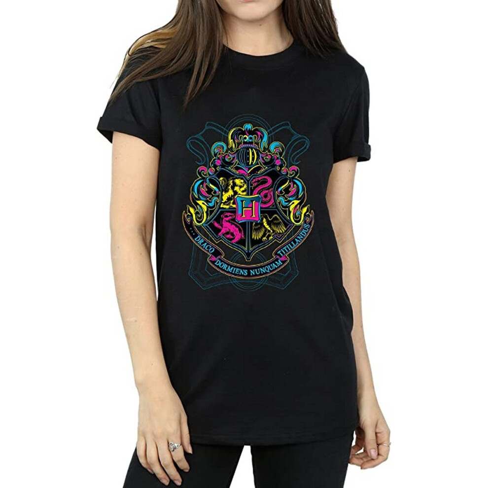 Hogwarts Crest Cotton Boyfriend T-Shirt