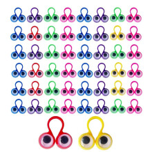 Finger Eyes Puppet Colorful Finger Eye Rings Wiggly Eyeball Finger Puppet Creative Eye On Rings Finger Puppets Toys For Boys