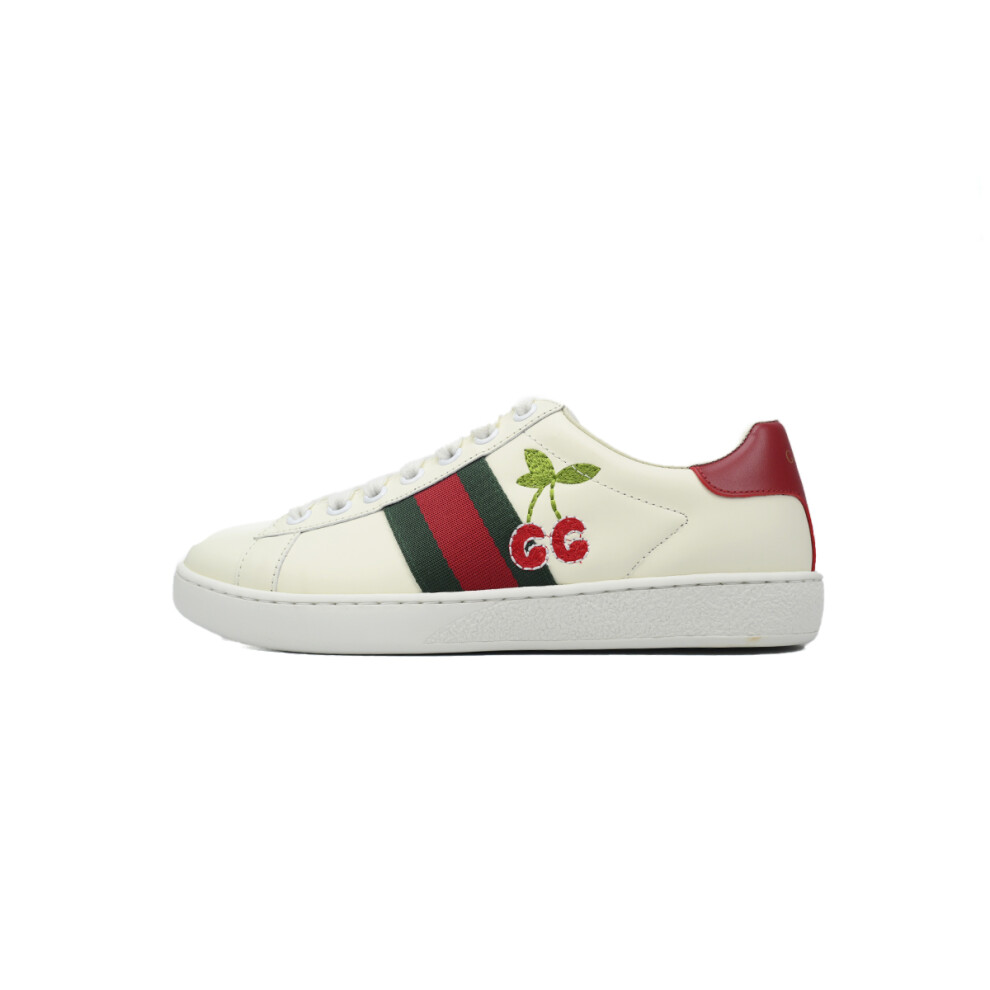 (EUR SIZE 38) GUCCI Bee Embroidered Fashion Board Shoes P360