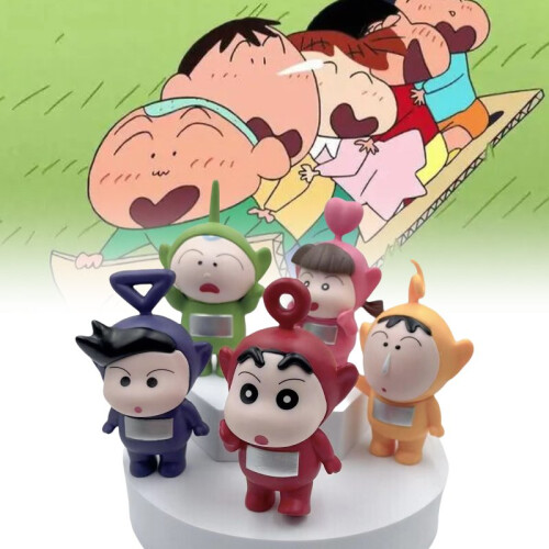 Crayon Shin Chan 5pcs Teletubbies Costume Decoration Toy Doll Desktop Decoration on OnBuy