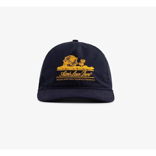 (Navy Blue) Leon Dore Aime Unisex Adjustable Alphabet Baseball Cap Large Size Breathable