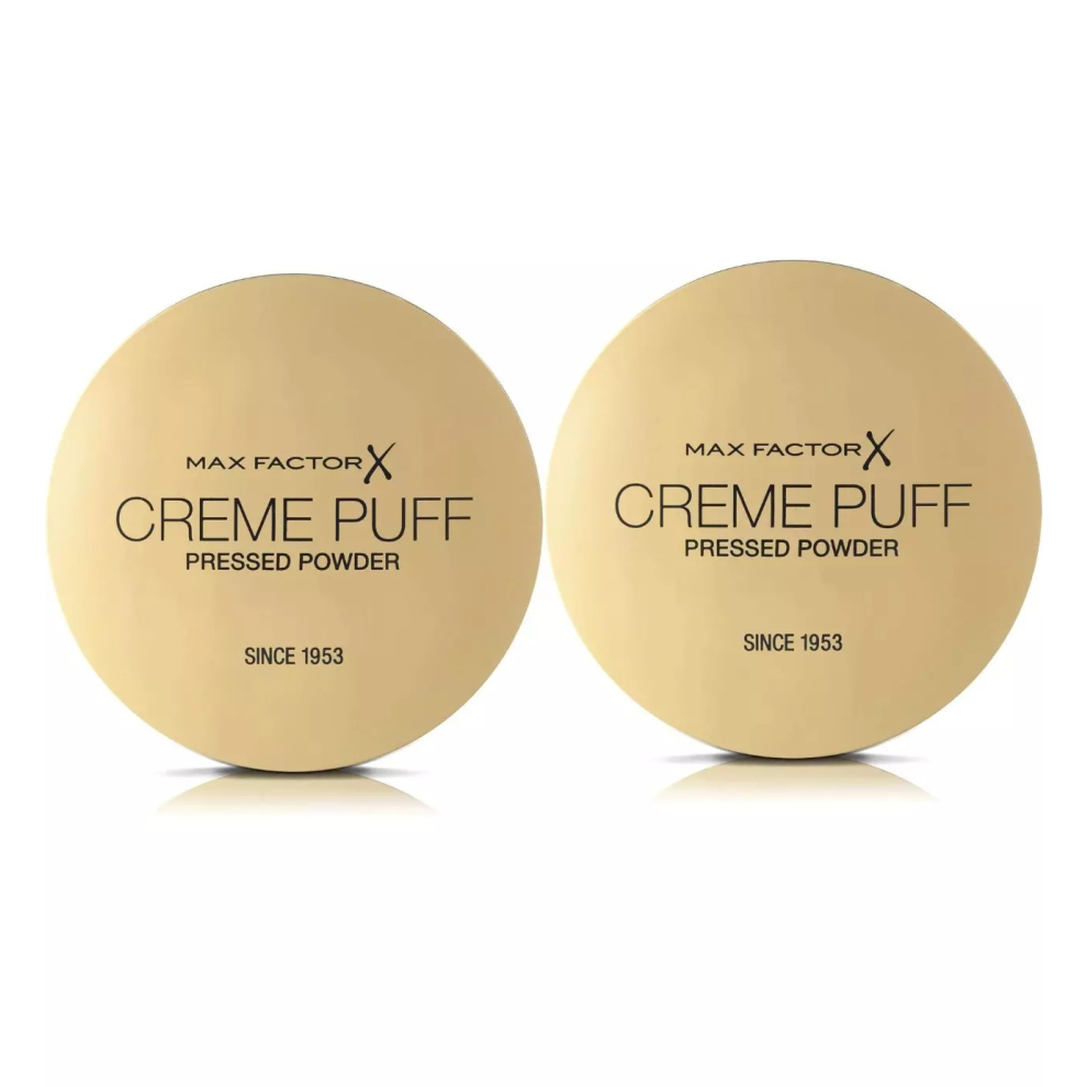 2 x 21g Max Factor Creme Puff Pressed Powder Foundation ( 50 Natural )