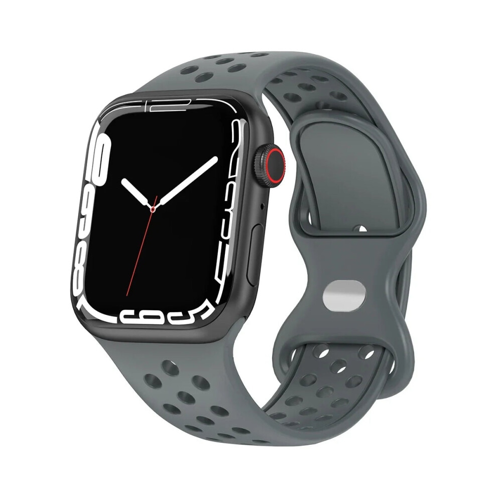 (Dh, 38 40 41Mm) Strap For Apple Watch Correa Silicone Sports Bracelet Iwatch 8 Se 7 6 5 Ultra 3402835337738